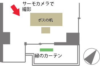 サーモカメラの測定箇所